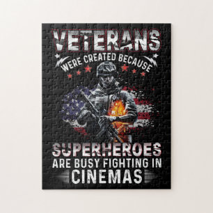 Veteranen omdat superhelden bezig zijn in Cinemas Legpuzzel