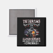 Veteranen omdat superhelden bezig zijn in Cinemas Magneet (Voorkant / Achterkant)