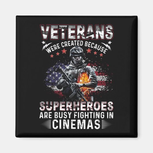 Veteranen omdat superhelden bezig zijn in Cinemas Magneet (Voorkant)