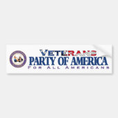 Veteranen Partij-Amerikaanse Bumpersticker (Voorkant)