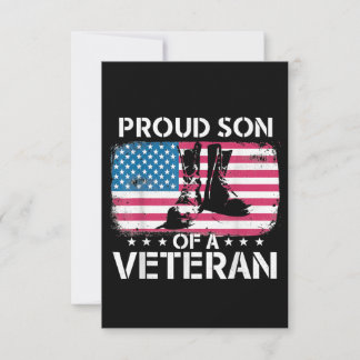 Veteranen - Proud Son of a veteran T-shirt RSVP Kaartje
