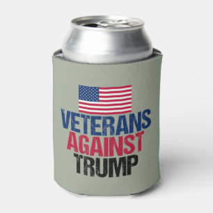 Veteranen tegen de Amerikaanse vlag Trump Blikjeskoeler