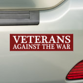 Veteranen tegen de Bumpersticker van de oorlog (Op auto)