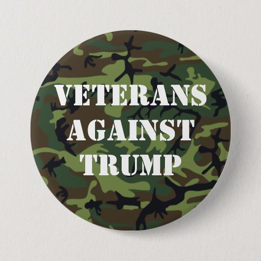 Veteranen tegen de Button van Trump (Voorkant)