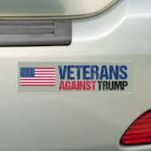 Veteranen tegen de politiek van Trump Bumpersticker (Op auto)
