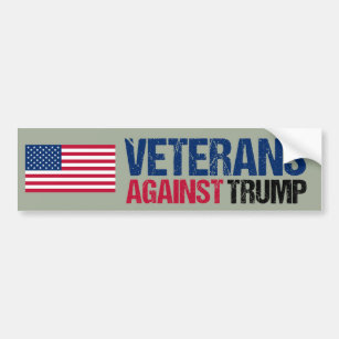 Veteranen tegen de politiek van Trump Bumpersticker