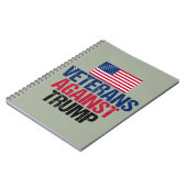 Veteranen tegen de politiek van Trump Notitieboek (Linkerzijde)