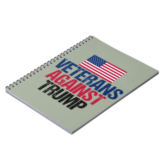 Veteranen tegen de politiek van Trump Notitieboek (Linkerzijde)
