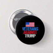 Veteranen tegen Donald Trump Ronde Button 5,7 Cm (Voorkant /achterkant)