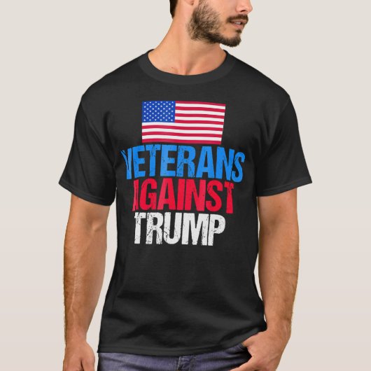 Veteranen tegen Donald Trump T-shirt (Voorkant)
