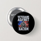 Veteranen tegen ons patriottisch leger soldaat ronde button 5,7 cm (Voorkant /achterkant)