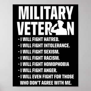 Veteranen tegen Trump 2020 vechten de Amerikaanse  Poster