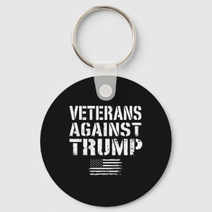 Veteranen tegen Trump Anti Racisme VS Militaire VV Sleutelhanger