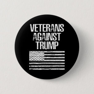Veteranen Tegen Trump, Anti-trump Ronde Button 5,7 Cm