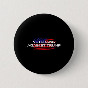 Veteranen tegen Trump - Anti-Trump Ronde Button 5,7 Cm