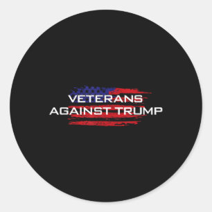 Veteranen tegen Trump - Anti-Trump Ronde Sticker