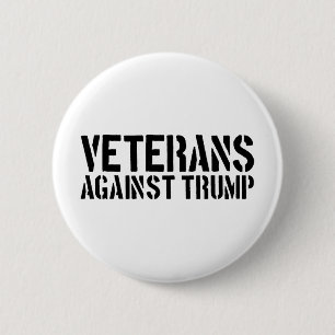 Veteranen Tegen Trump Anti-trump Veteranen Tegen Ronde Button 5,7 Cm