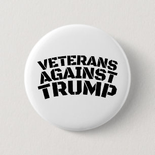 Veteranen Tegen Trump Anti-trump Veteranen Tegen Ronde Button 5,7 Cm