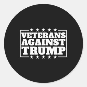 Veteranen Tegen Trump Anti-trump Veteranen Tegen Ronde Sticker