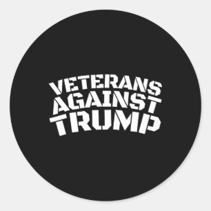Veteranen Tegen Trump Anti-trump Veteranen Tegen Ronde Sticker