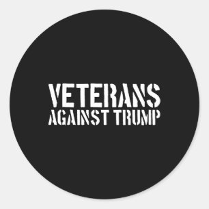 Veteranen Tegen Trump Anti-trump Veteranen Tegen Ronde Sticker