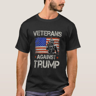 Veteranen Tegen Trump Anti-Trump Vintage Rally T-shirt