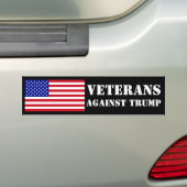 Veteranen tegen Trump Bumpersticker (Op auto)