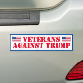 Veteranen tegen Trump Bumpersticker (Op auto)