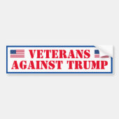 Veteranen tegen Trump Bumpersticker (Voorkant)