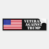 Veteranen tegen Trump Bumpersticker v.2 (Voorkant)