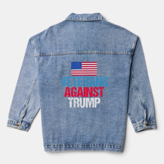Veteranen tegen Trump Denim Jacket (Achterkant)