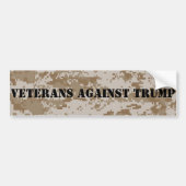 Veteranen tegen Trump Digi Camo Bumpersticker (Voorkant)
