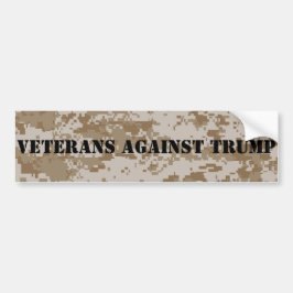 Veteranen tegen Trump Digi Camo Bumpersticker