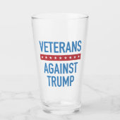 Veteranen tegen Trump Glas (Voorkant)