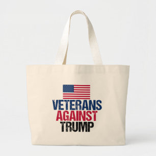 Veteranen tegen Trump Grote Tote Bag