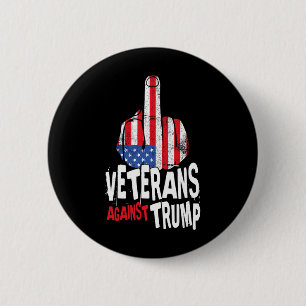 Veteranen Tegen Trump Militair Vets Anti Trump Ronde Button 5,7 Cm