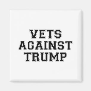 Veteranen Tegen Trump Patriottische Afwijkende Men Magneet