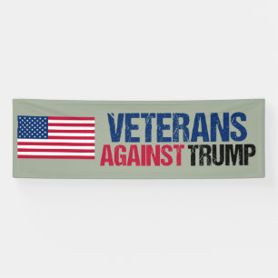 Veteranen Tegen Trump Politiek Spandoek