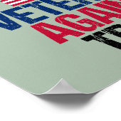 Veteranen tegen Trump Poster (Hoek)