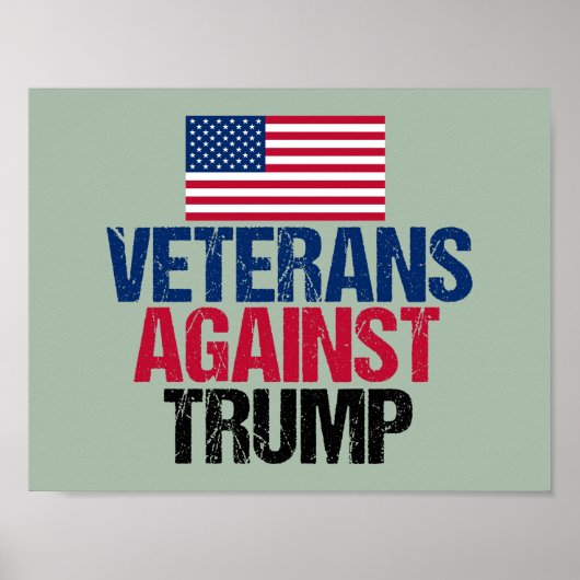 Veteranen tegen Trump Poster (Voorkant)