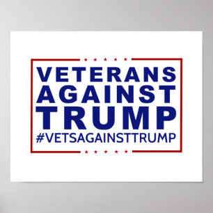 Veteranen tegen Trump-Poster Poster