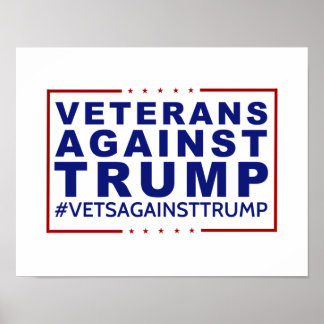 Veteranen tegen Trump-Poster Poster