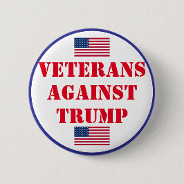 Veteranen tegen Trump Ronde Button 5,7 Cm