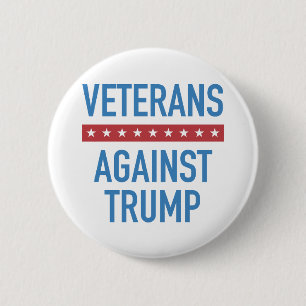 Veteranen tegen Trump Ronde Button 5,7 Cm