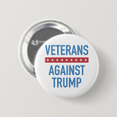 Veteranen tegen Trump Ronde Button 5,7 Cm (Voorkant /achterkant)