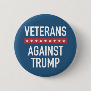 Veteranen tegen Trump Ronde Button 5,7 Cm
