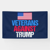 Veteranen tegen Trump Spandoek (Horizontaal)