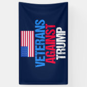 Veteranen tegen Trump Spandoek (Verticaal)