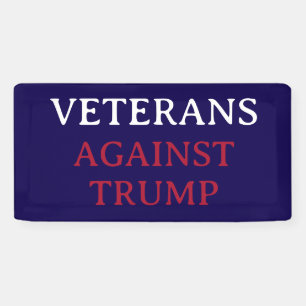 VETERANEN TEGEN TRUMP SPANDOEK