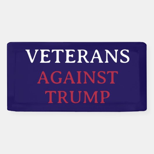 VETERANEN TEGEN TRUMP SPANDOEK (Horizontaal)